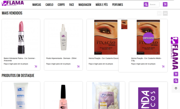 Página Inicial - Distribuidora Flama - Fornecedor de cosméticos e Produtos  de Beleza